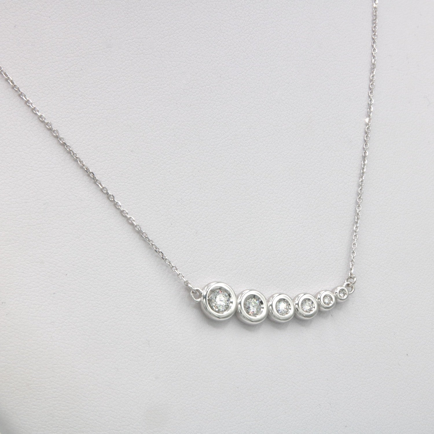 Collana - 18 carati Oro bianco - 1.20 ct. tw. Diamante Naturali