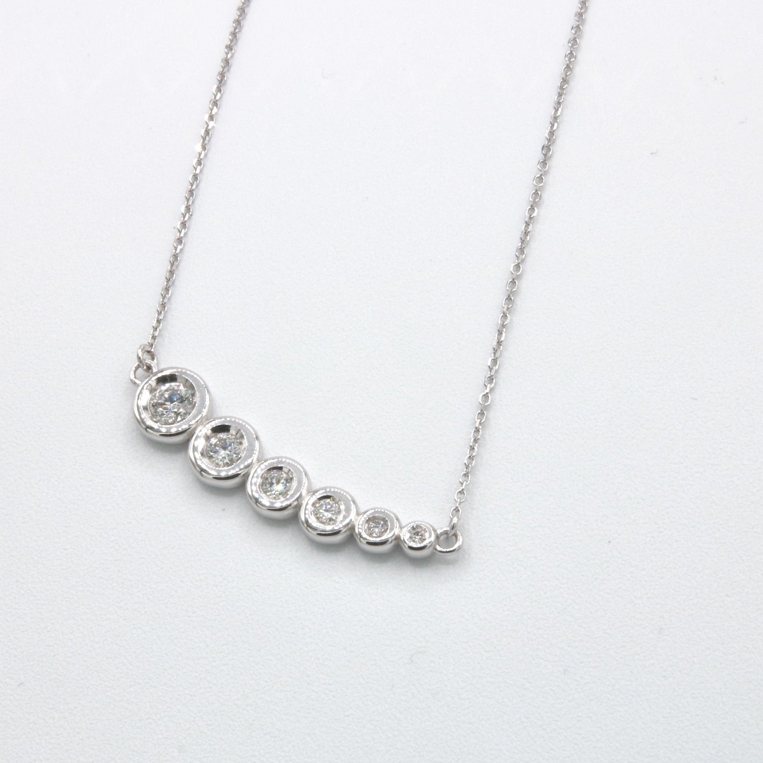 Collana - 18 carati Oro bianco - 1.20 ct. tw. Diamante Naturali