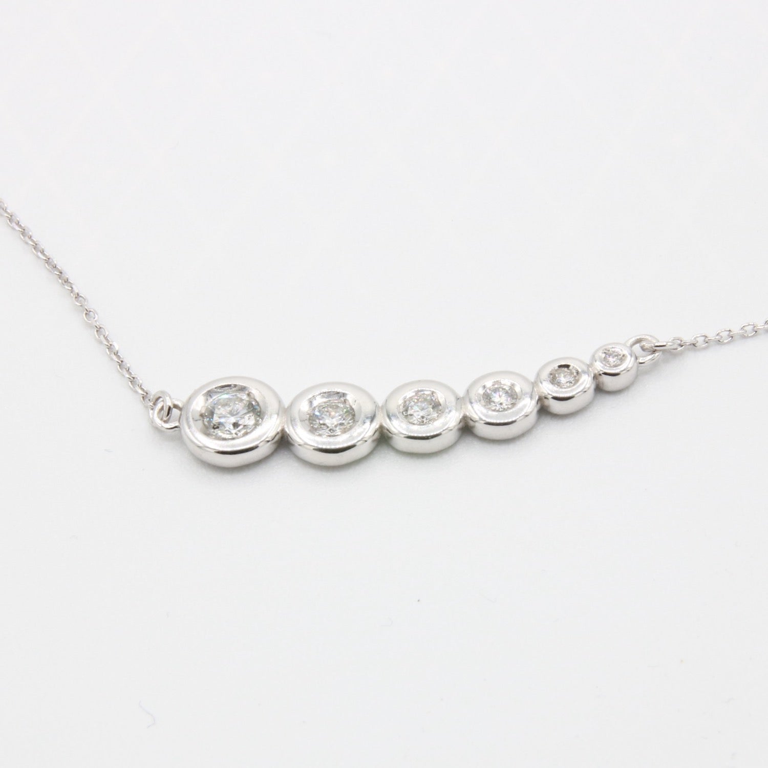 Collana - 18 carati Oro bianco - 1.20 ct. tw. Diamante Naturali