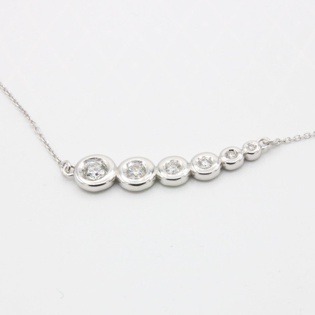 Collana - 18 carati Oro bianco - 1.20 ct. tw. Diamante Naturali