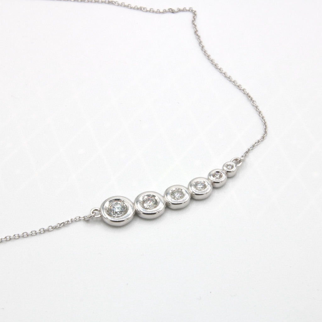 Collana - 18 carati Oro bianco - 1.20 ct. tw. Diamante Naturali