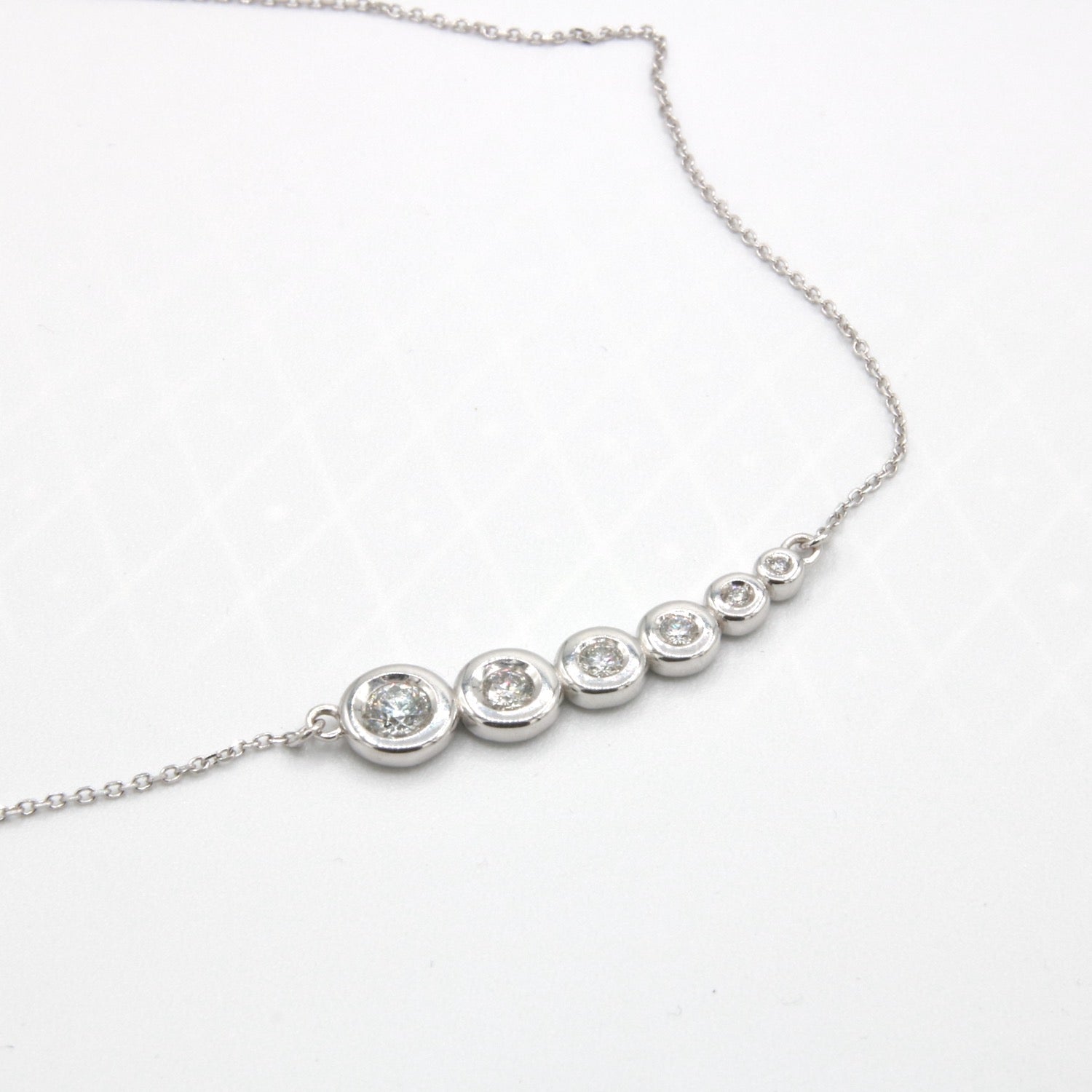 Collana - 18 carati Oro bianco - 1.20 ct. tw. Diamante Naturali