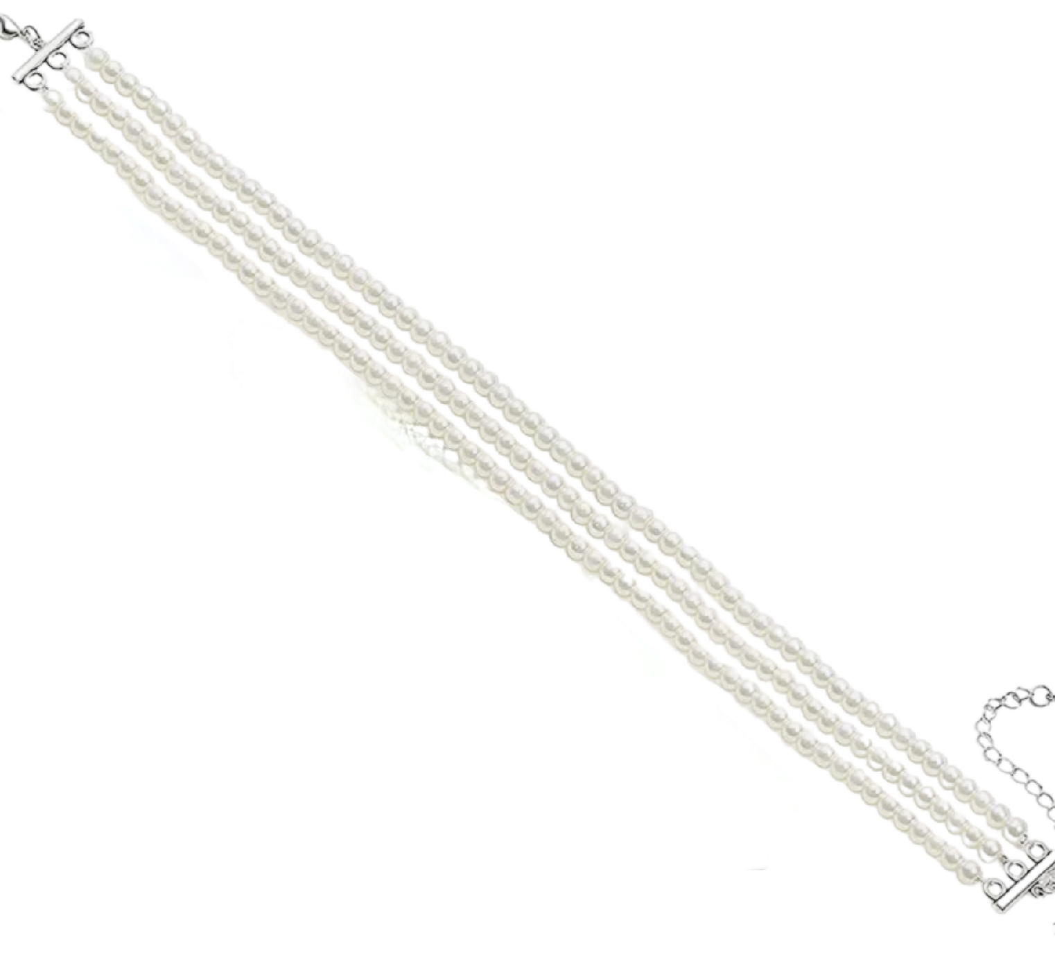 bracciale in oro bianco 18k e perla naturale in varie modello