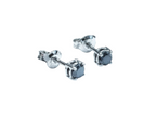 Orecchini punto luce con diamanti naturali neri 1.00 ct