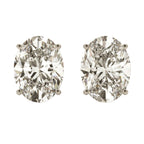 Orecchini punto luce con 2 diamanti naturali taglio ovale 0,30ct