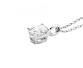 HRD ANTWERP ciondolo punto luce ovale oro e diamante naturale 0,15ct