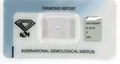 Diamante naturale certificato IGI 0,10 ct F VS1
