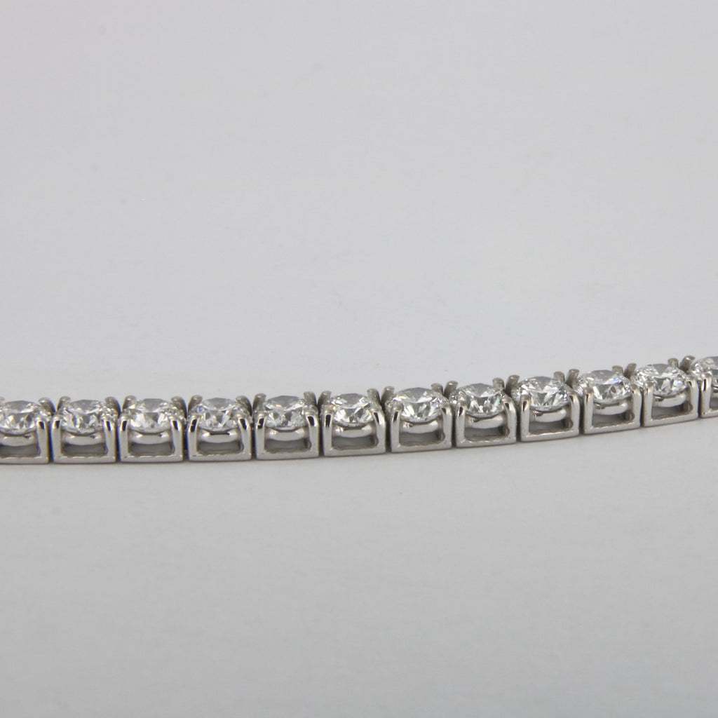 bracciale tennis in oro bianco e diamanti naturali 4,00ct