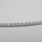 bracciale tennis in oro bianco e diamanti naturali 4,00ct