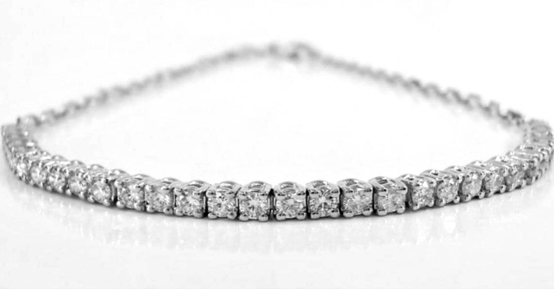 Bracciale tennis - 18 carati Oro bianco - 1.00ct. tw. Diamante (Naturale)