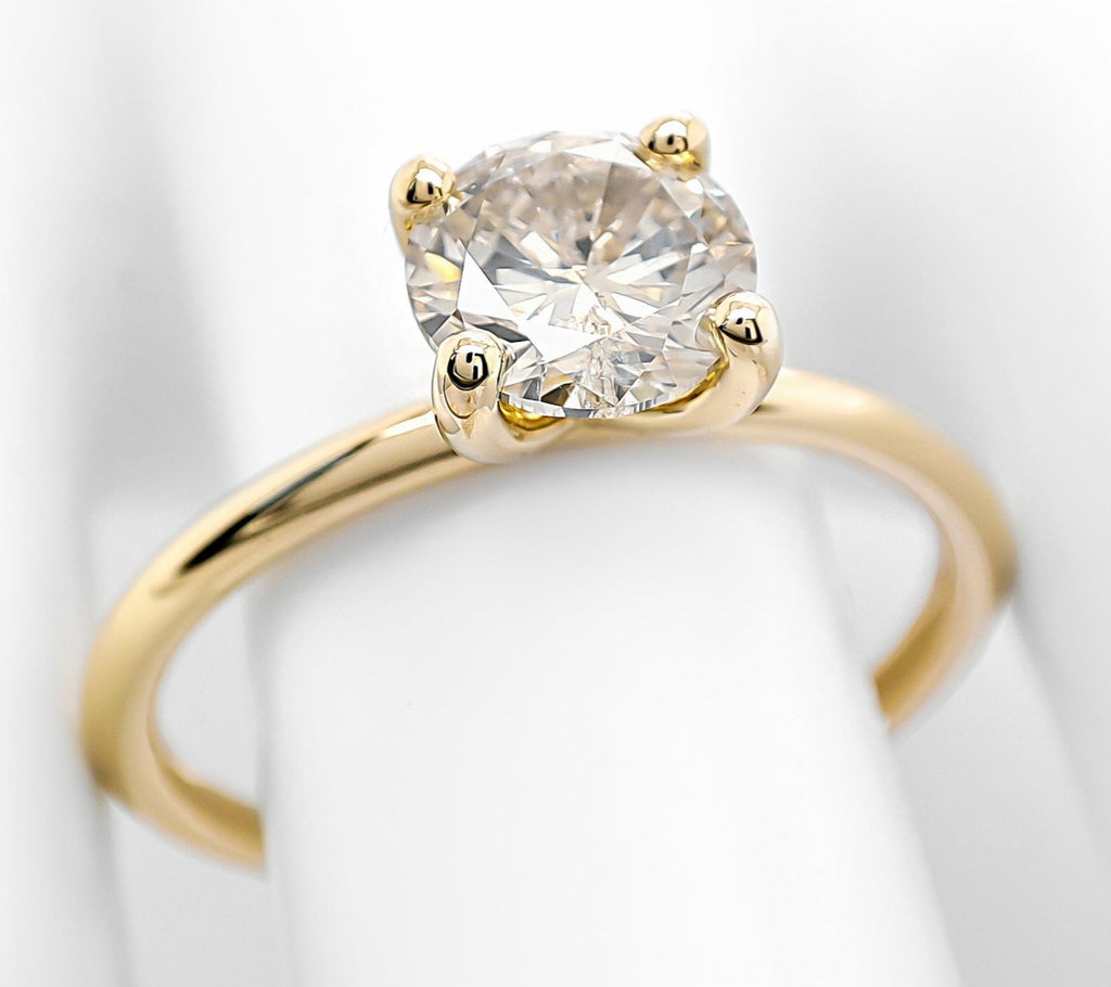 Anello - 18k giallo - 1.05ct. tw. Diamante (Colorato naturale) - Certificato IGI