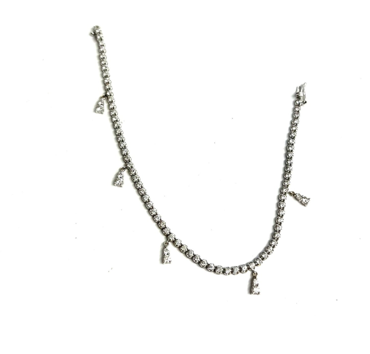 Bracciale tennis - 18 carati Oro bianco - 1.66ct. tw. Diamante (Naturale) - Diamante