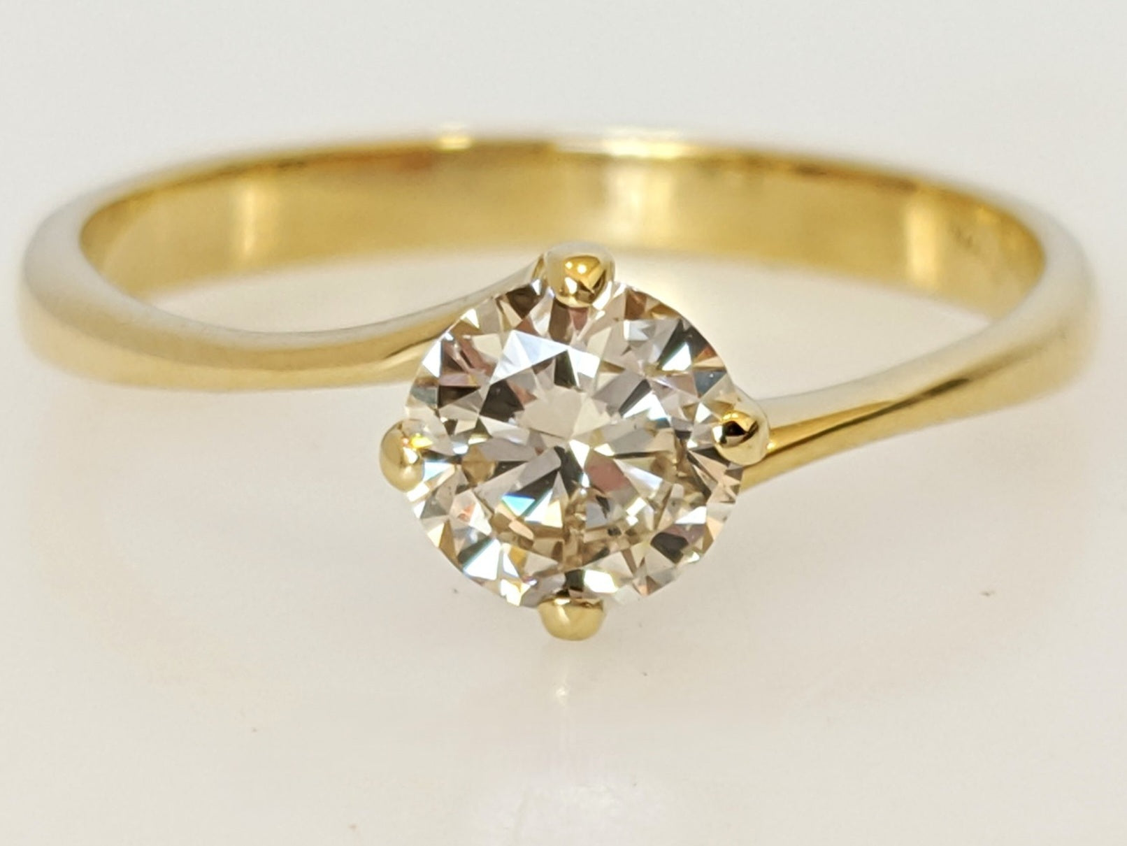 Anello di fidanzamento - 18k giallo - 0.65ct. tw. Diamante (Naturale)