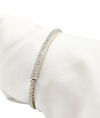 Bracciale tennis oro bianco e diamanti naturali 5.50ct