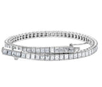 Bracciale tennis - 18 carati Oro bianco - 5.04ct. tw. Diamante (Naturale)