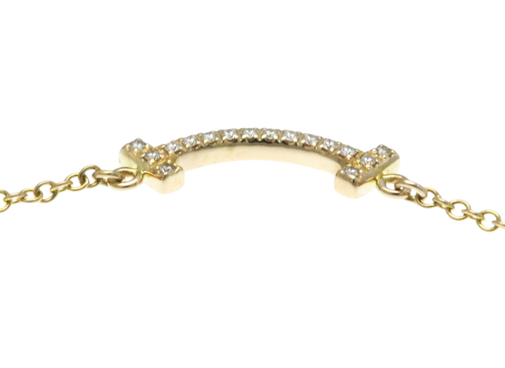 Collana TIFFANY & CO in oro e diamante naturale 0.48 ct