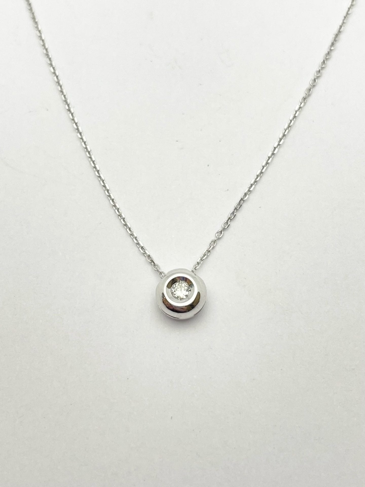 ciondolo punto luce con diamanti naturale 0,25 ct