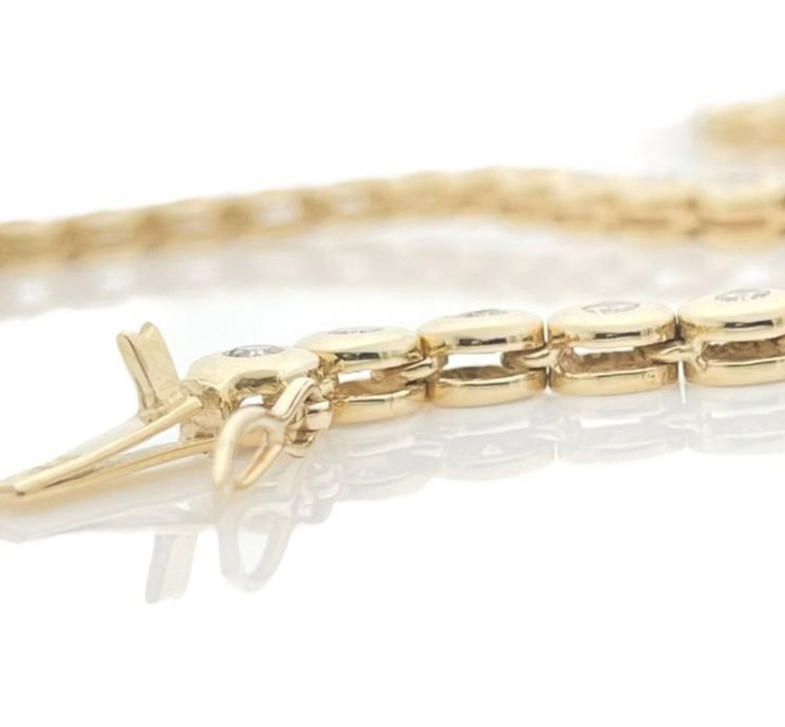 Collana collier  tennis a cipollina in oro e diamanti naturali 6.40ct