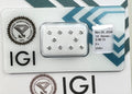 10 pezzi diamanti naturali certificato IGI 0.96ct  F VVS1