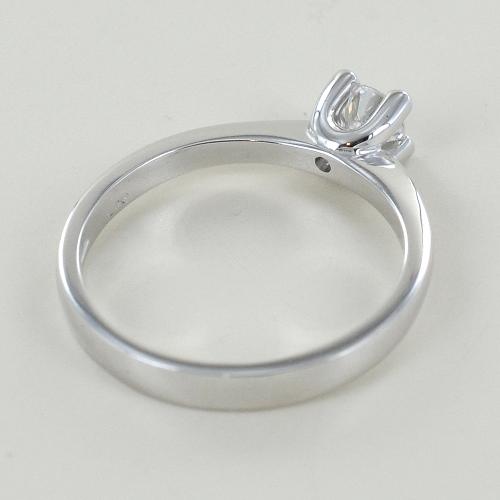 Anello solitario diamante naturale  0.50ct certificato IGI D IF