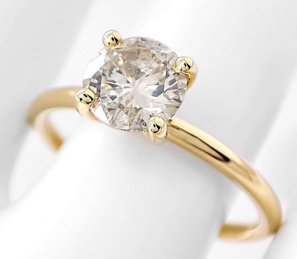 Anello - 18k giallo - 1.05ct. tw. Diamante (Colorato naturale) - Certificato IGI