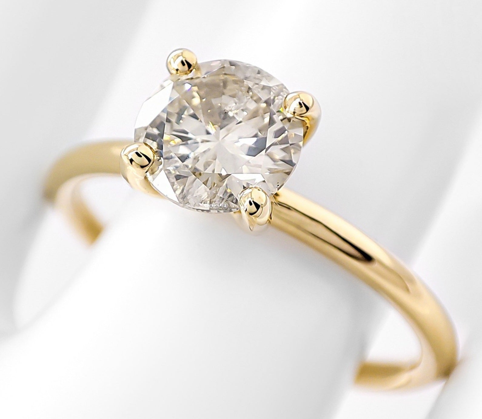 Anello - 18k giallo - 1.05ct. tw. Diamante (Colorato naturale) - Certificato IGI