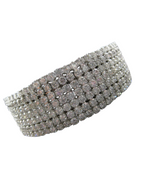 Bracciale tennis oro bianco e diamanti naturali 30ct