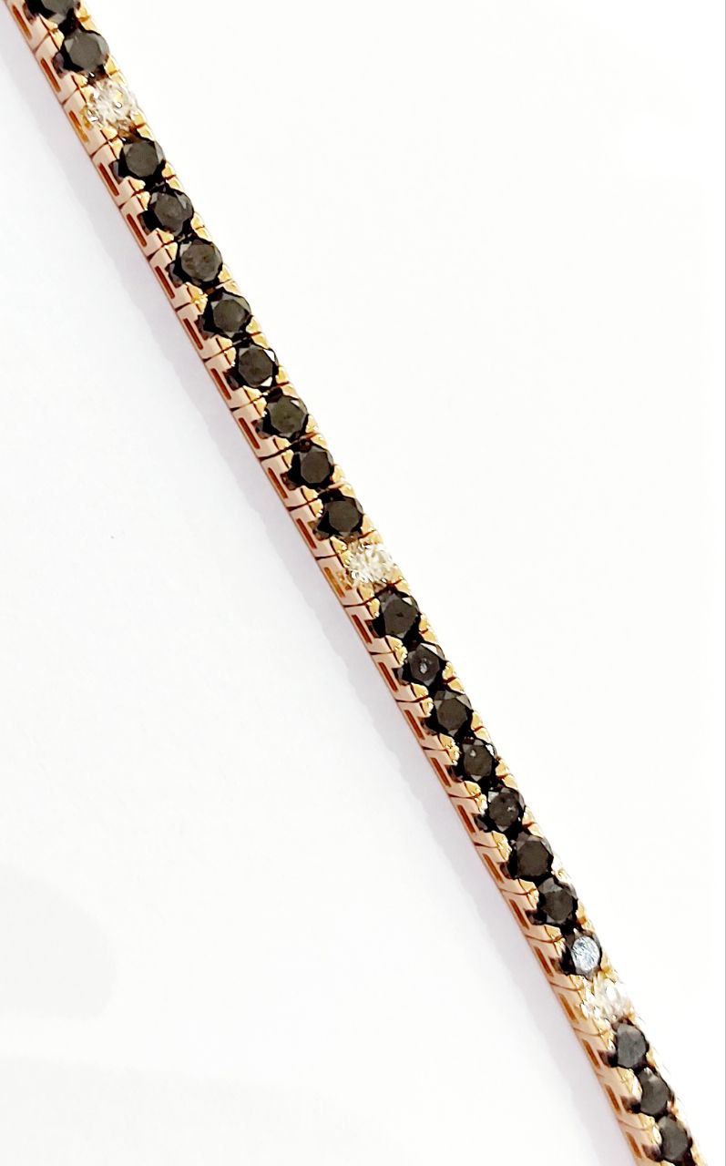 bracciale tennis in oro giallo 18k e diamanti naturali 4,00ct