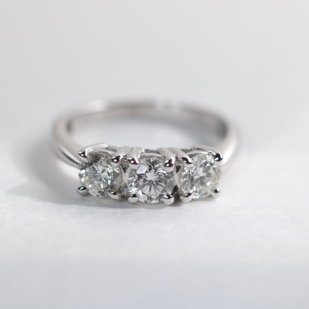 Anello Trilogy -1.35ct Diamanti Naturali