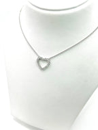 Collana Cuore - 18 carati Oro bianco - 1.00 ct. tw. Diamante Naturali