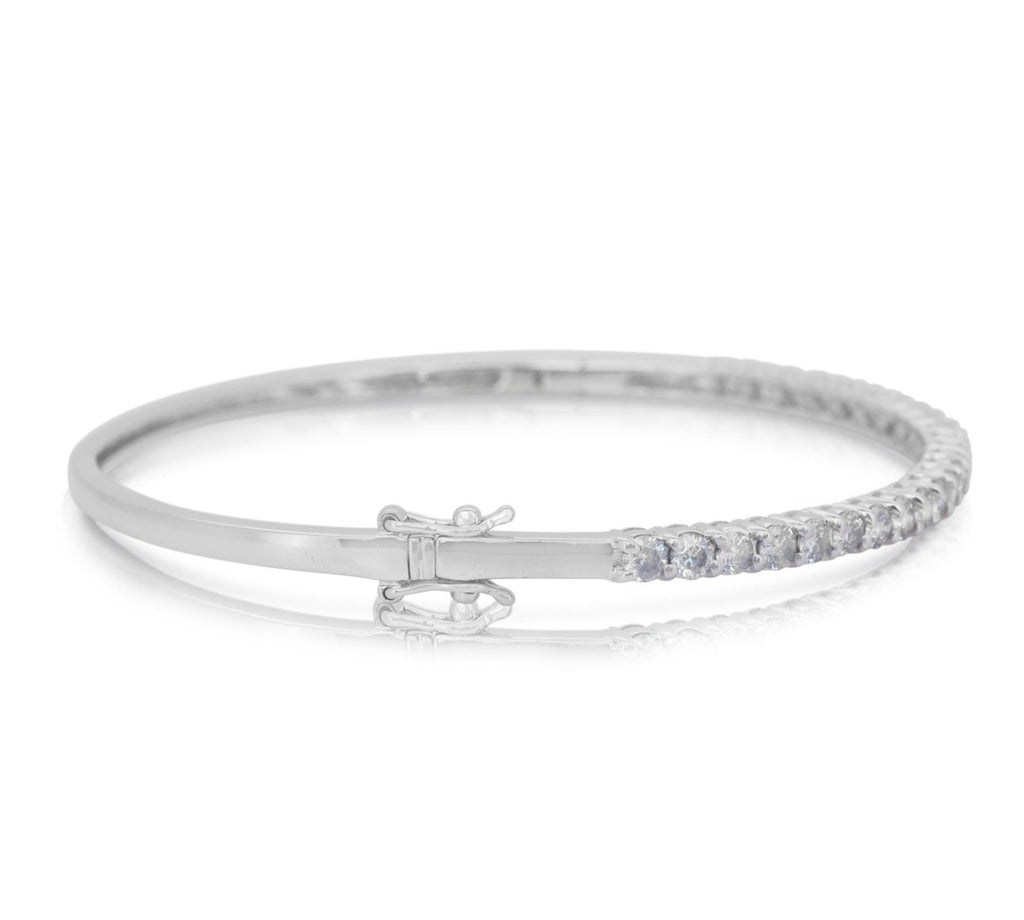 Bracciale - 18 carati Oro bianco - 2.61ct. tw. Diamante (Naturale)