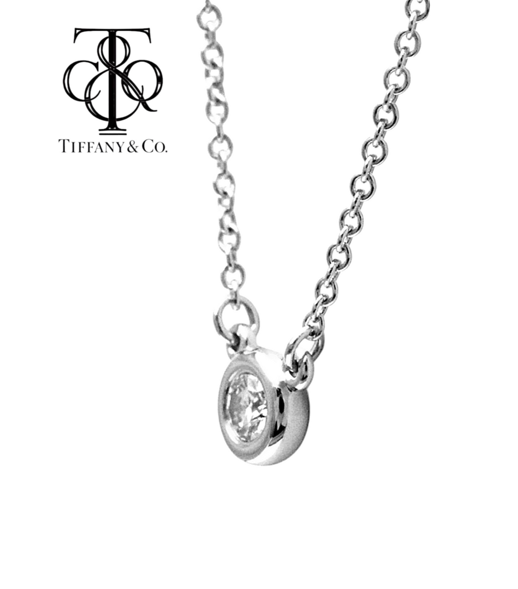 Collana tiffany & co in oro e diamanti naturali 0.35ct