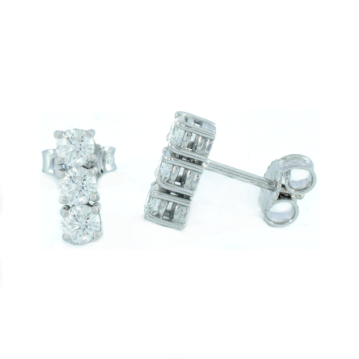 Orecchini “Trilogy” con 0.42ct Diamanti Naturali
