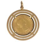 Ciondolo in oro con sterline oro 22k