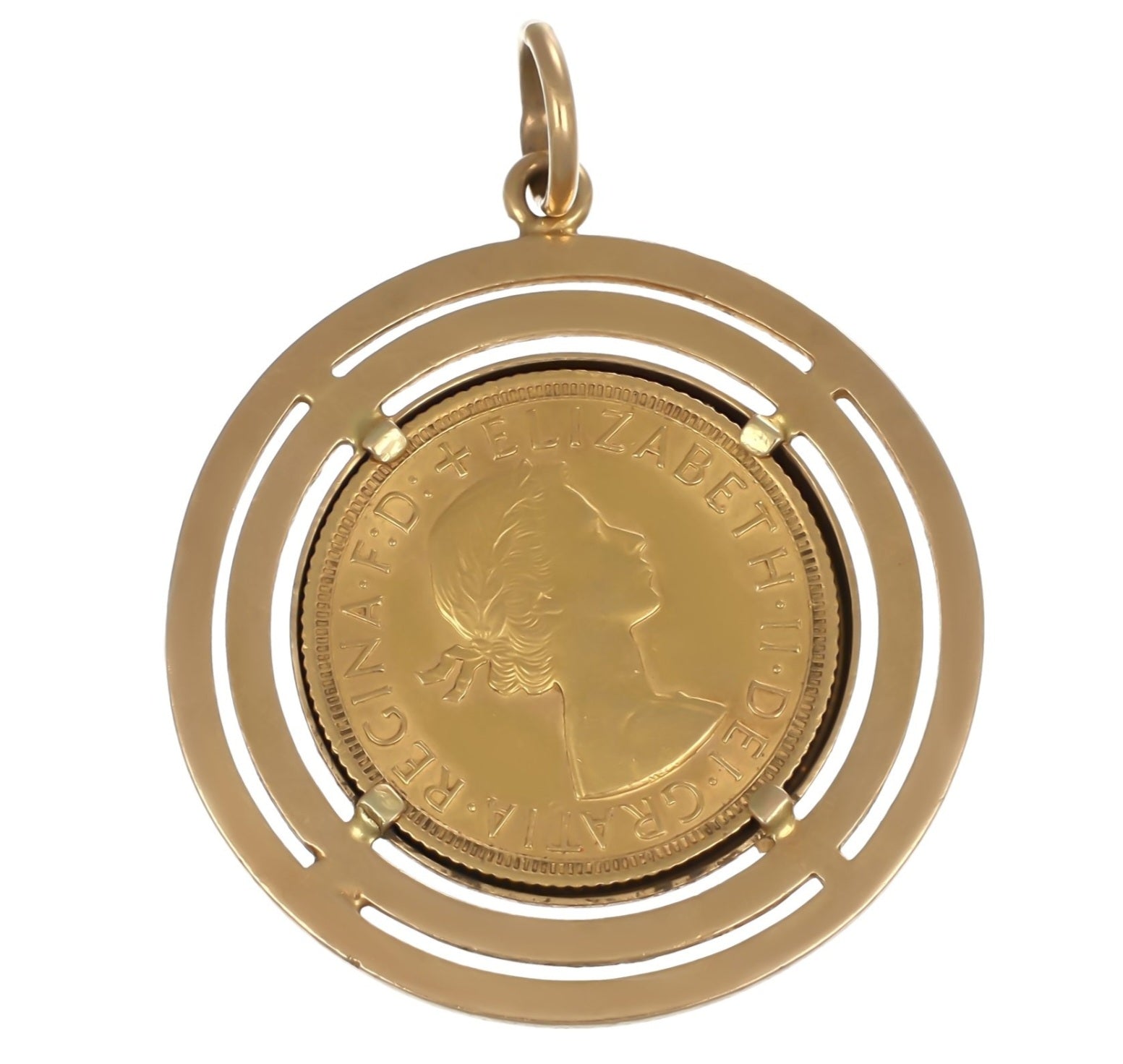 Ciondolo in oro con sterline oro 22k