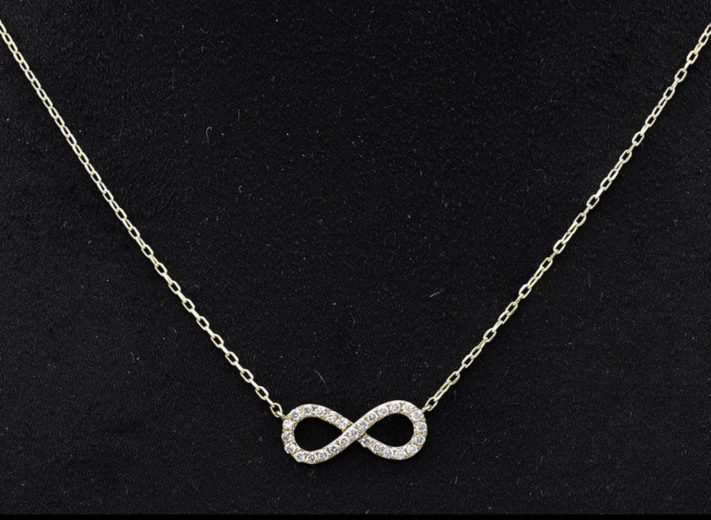 Collana con ciondolo - 18k giallo - 0.21ct. tw. Diamante (Naturale)