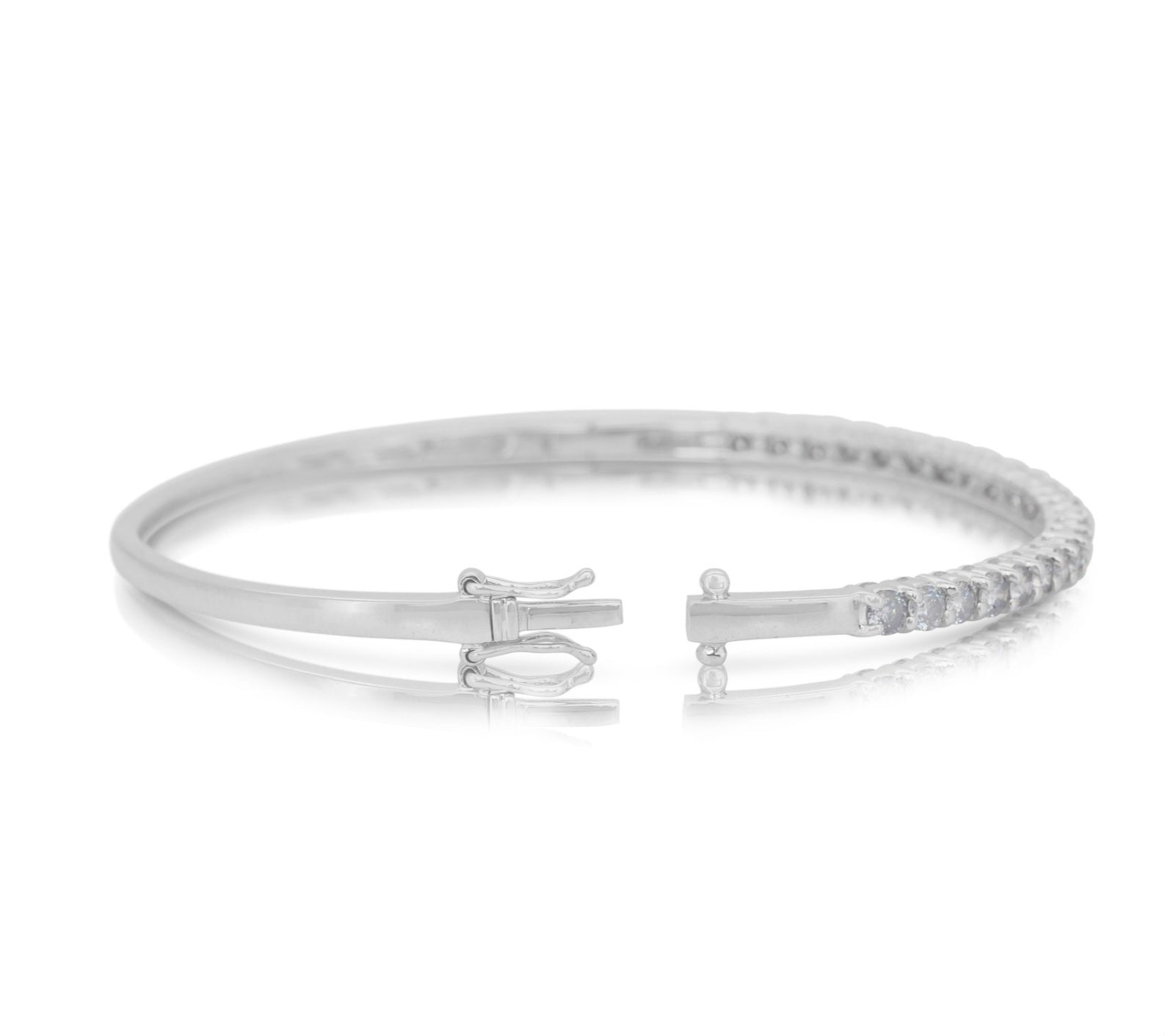 Bracciale - 18 carati Oro bianco - 2.61ct. tw. Diamante (Naturale)