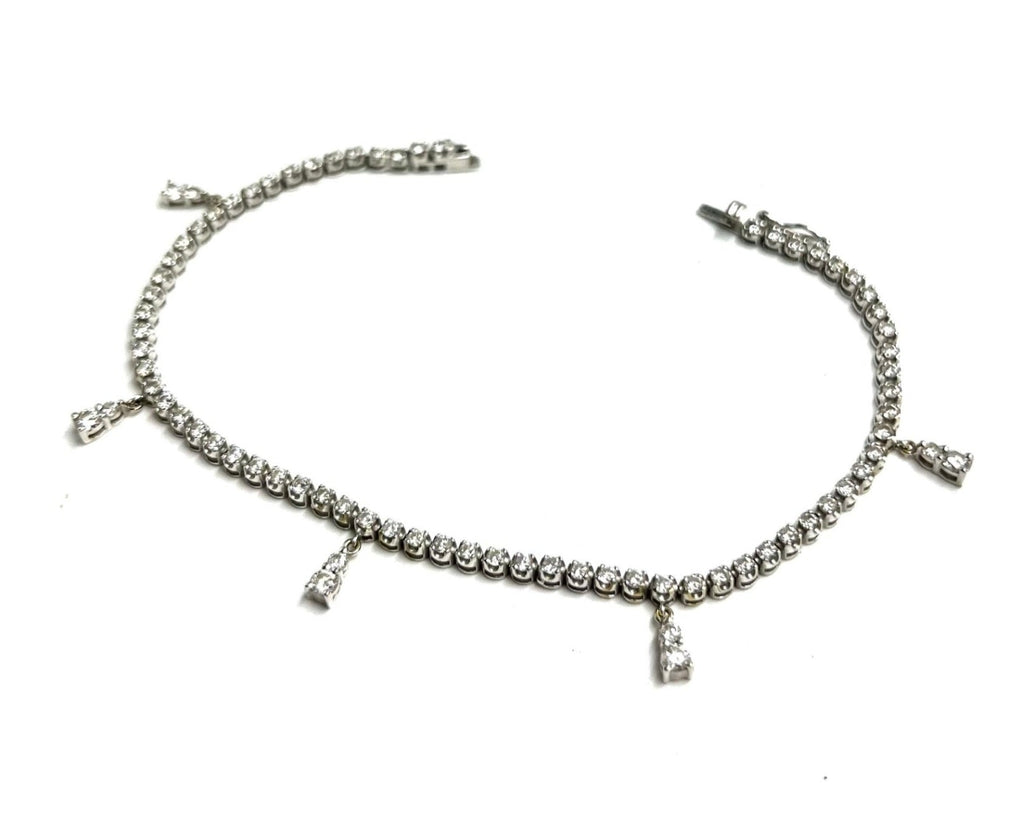 Bracciale tennis - 18 carati Oro bianco - 1.66ct. tw. Diamante (Naturale) - Diamante