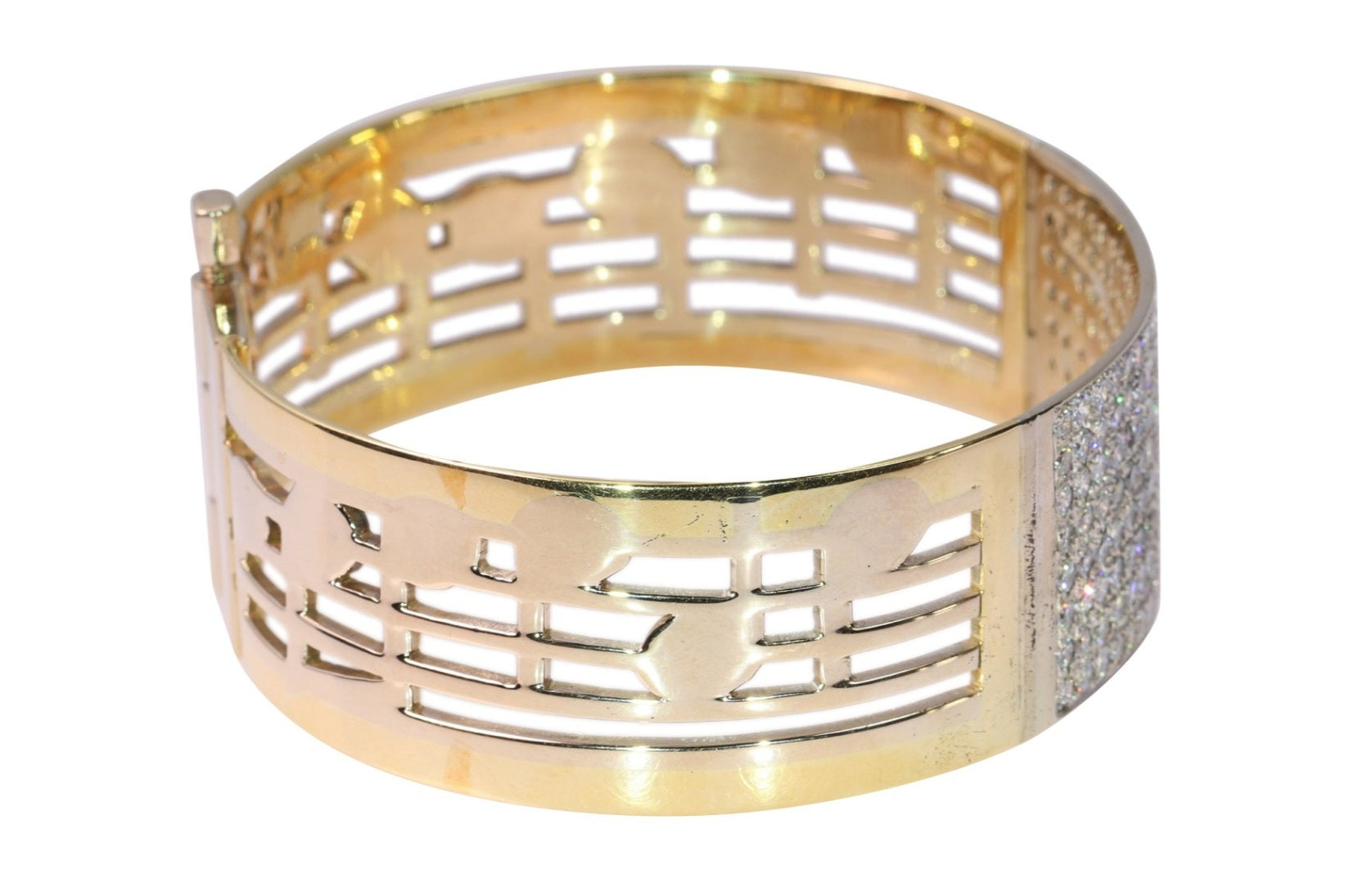 Bracciale - 18 carati Oro bianco, Oro giallo - 10.08ct. tw. Diamante (Naturale) -