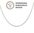 Collana tennis in oro e diamanti naturali 11.34ct certificato IGI