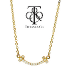 Collana TIFFANY & CO in oro e diamante naturale 0.48 ct