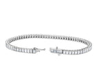 Bracciale tennis - 18 carati Oro bianco - 5.04ct. tw. Diamante (Naturale)