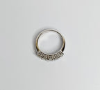 Anello veretta a 5 diamanti naturali 0.50ct certificato IGI D VVS1