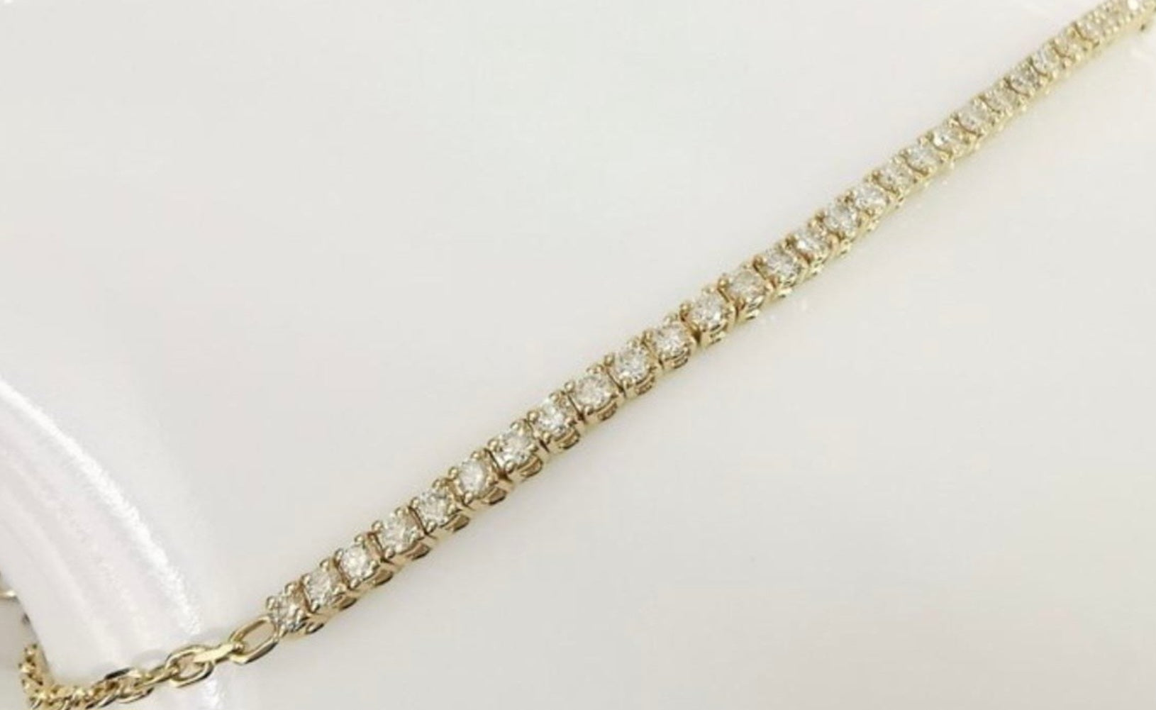 Bracciale tennis - 18 carati Oro giallo - 1.00ct. tw. Diamante (Naturale)