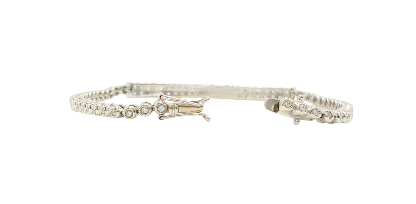 Bracciale tennis oro bianco e diamanti naturali 5.50ct