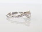 Anello di fidanzamento - 18 carati Oro bianco - 0.87ct. tw. Diamante (Naturale)