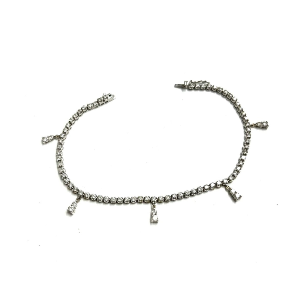 Bracciale tennis - 18 carati Oro bianco - 1.66ct. tw. Diamante (Naturale) - Diamante