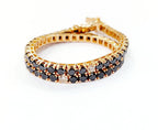 bracciale tennis in oro giallo 18k e diamanti naturali 4,00ct
