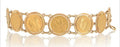 Bracciale in oro giallo  con 7 sterline 22k