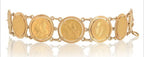 Bracciale in oro giallo  con 7 sterline 22k